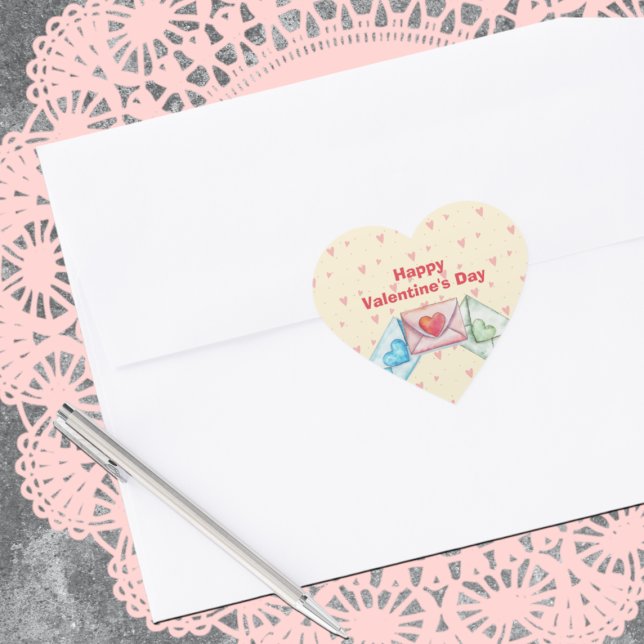 Sticker Cœur Enveloppe de la Saint-Valentin  (Créateur téléchargé)