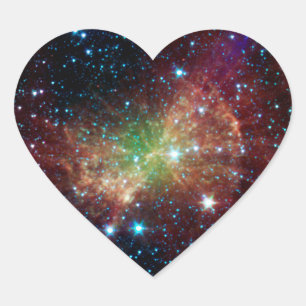 Sticker Cœur Espace infrarouge Dumbbell Nebula