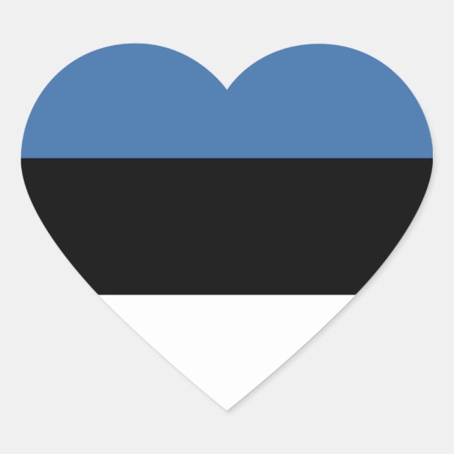 Sticker Coeur estonien (Devant)