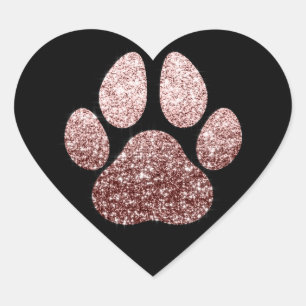 Sticker Cœur Étincelle rose de coeur de parties scintillantes