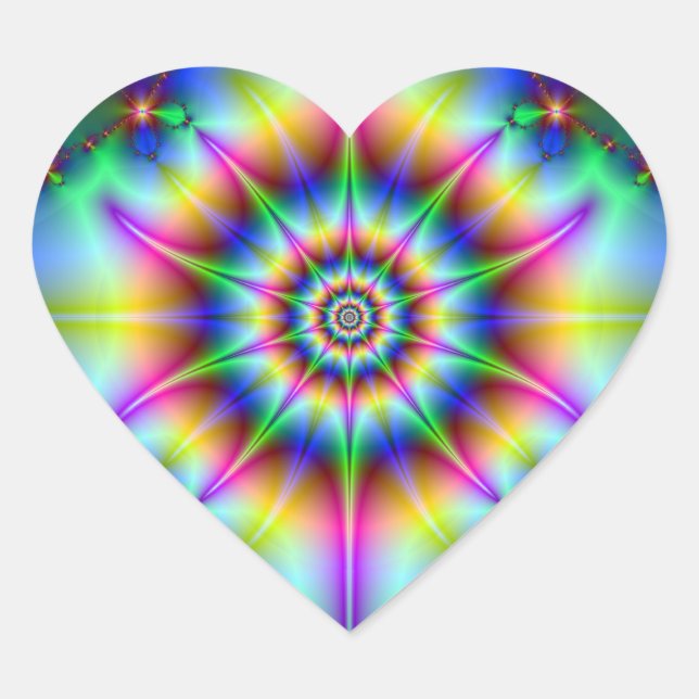 Sticker Cœur Étoile (Devant)