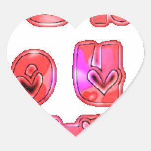 Sticker Cœur Faites votre propre coeur
