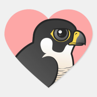 Sticker Cœur Faucon pèlerin