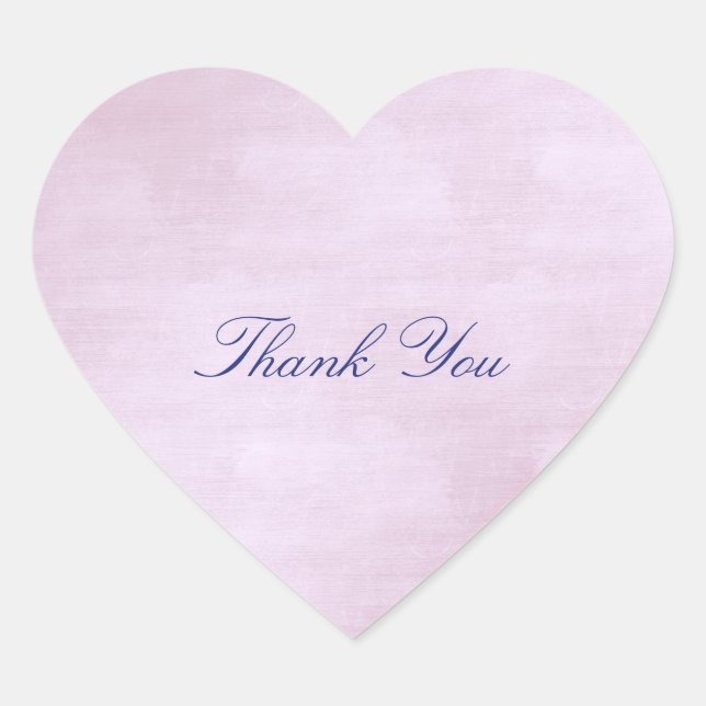 Sticker Cœur Favoriser Heart Rose Rose Lila Blue Marine Merci (Devant)