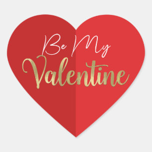 Sticker Cœur Fête de la Saint-Valentin au cœur rouge