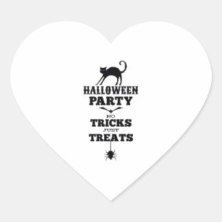 Sticker Cœur Fête d'Halloween