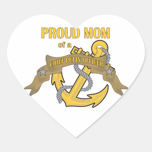 Sticker Cœur Fière maman d'un premier maître (Devant)