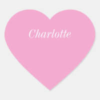 Filles Nom Coeur rose