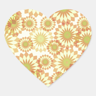 Sticker Cœur Fleurs