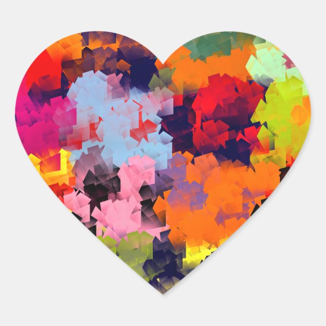 STICKER CŒUR FLEURS D'ÉTÉ (Devant)