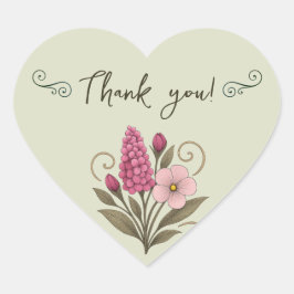 Sticker Cœur Floral Notes & Daily Planning-florist