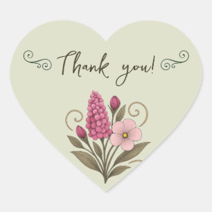 Sticker Cœur Floral Notes & Daily Planning-florist