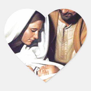 Sticker Cœur foi biblique Jésus Christ prière inspirante