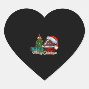 Sticker Cœur Football Joyeux Noël