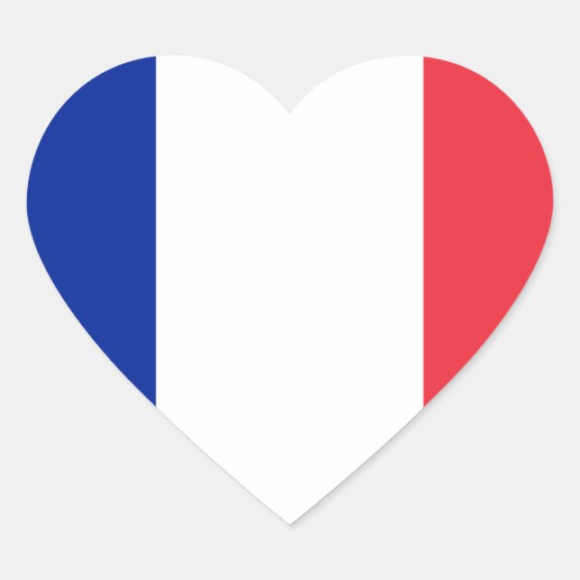 Sticker Cœur france (Devant)