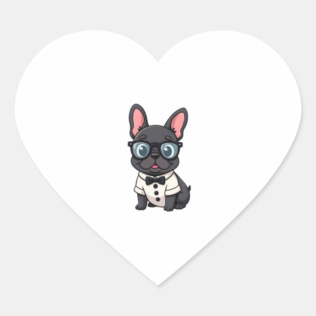 Sticker Cœur Frenchie The Gentlemen Copy (4) (Devant)