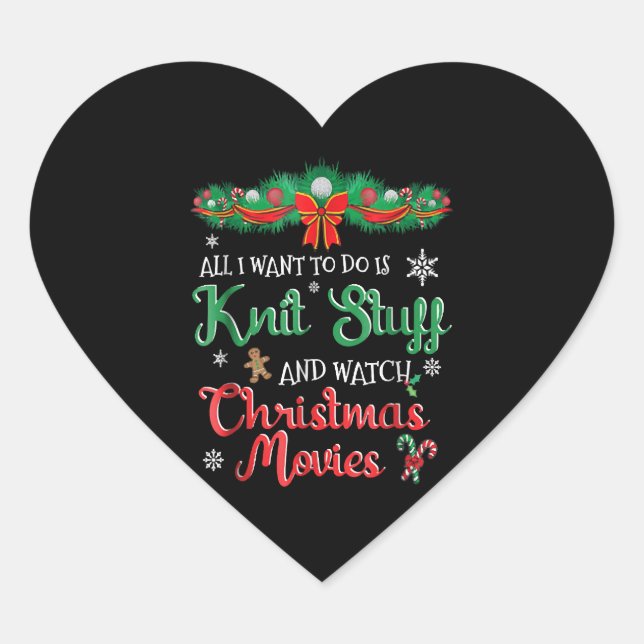Sticker Cœur Funny Christmas Movie (Devant)