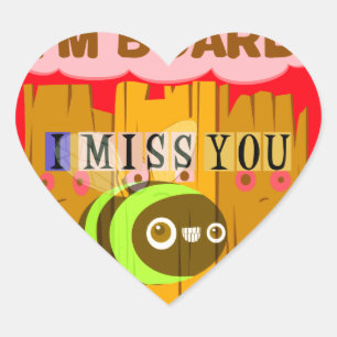 Sticker Cœur Funny I