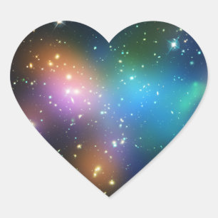 Sticker Cœur Galaxy Cluster Abell 520