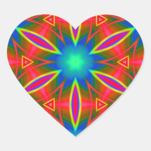 Sticker Cœur géométrique 160614 (01)