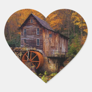 Sticker Cœur Glade Creek Grist Mill