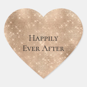 Sticker Cœur Glam Champagne Glitz