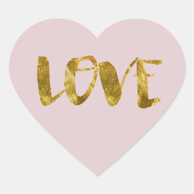 Sticker Cœur Gold Bling (Devant)