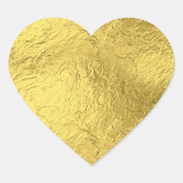 Sticker Cœur Gold Foil Heart (Devant)