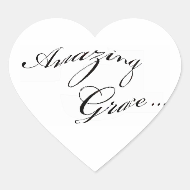 Sticker Cœur Grace Extraordinaire (Devant)