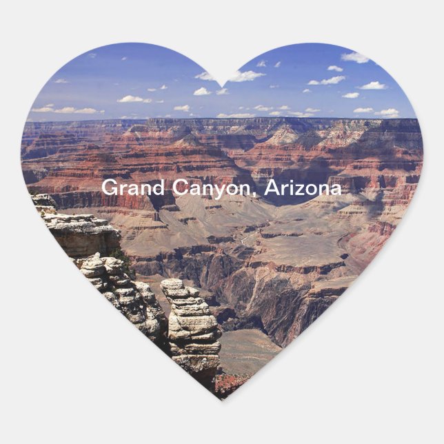 Sticker Cœur Grand Canyon, Arizona (Devant)