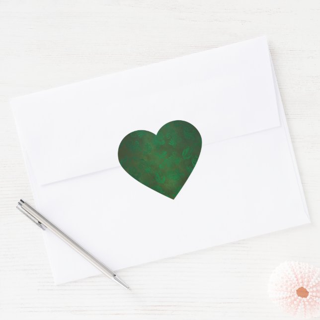 Sticker Cœur Green (Enveloppe)