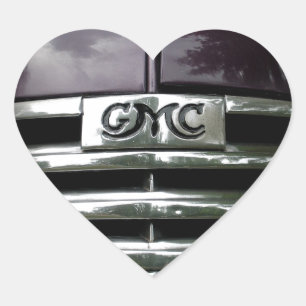 Sticker Cœur Gril vintage de camion de GMC