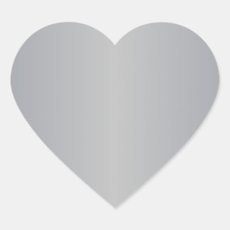 Sticker Cœur Gris 1 - Argent et Argent romain
