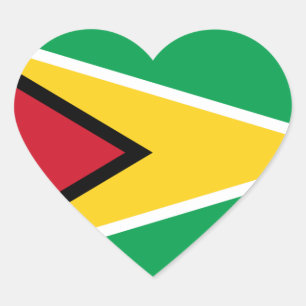 Sticker Cœur guyana