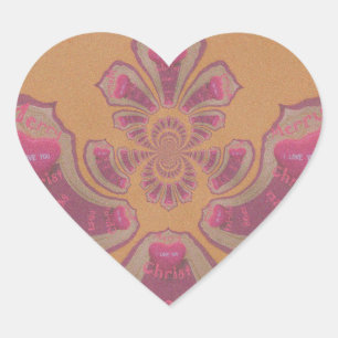 Sticker Cœur Hakuna Matata Joyeux Noël joli coeur design