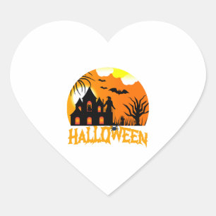 Sticker Cœur Halloween