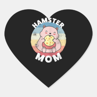 Sticker Cœur Hamster Mom Cute Kawaii Cadeau pour femmes