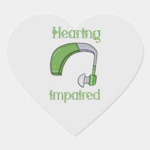 Sticker Cœur Handicap auditif
