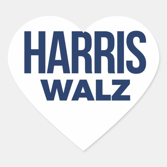 STICKER CŒUR HARRIS WALZ 2024 (Devant)