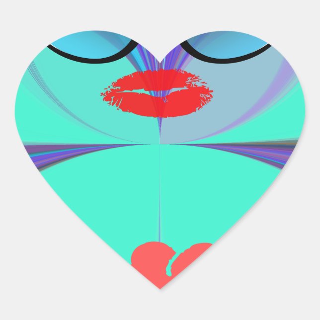 Sticker Cœur Heart Selfie (Devant)