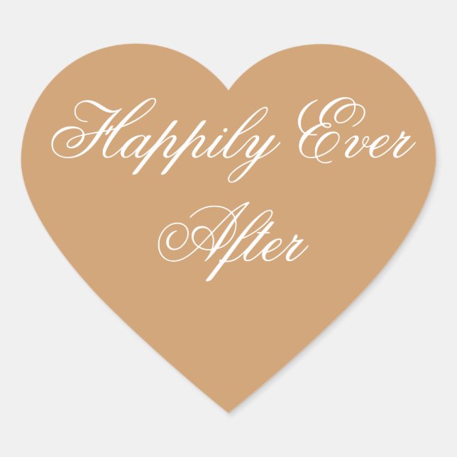 Sticker Cœur Heureux toujours après (Devant)