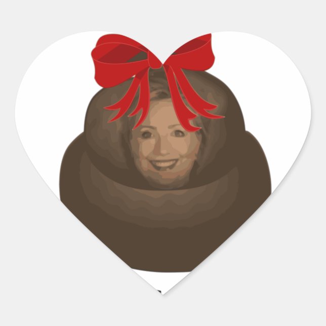 Sticker Cœur Hillary Poop (Devant)
