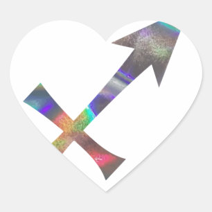 Sticker Cœur hologramme Sagittarius