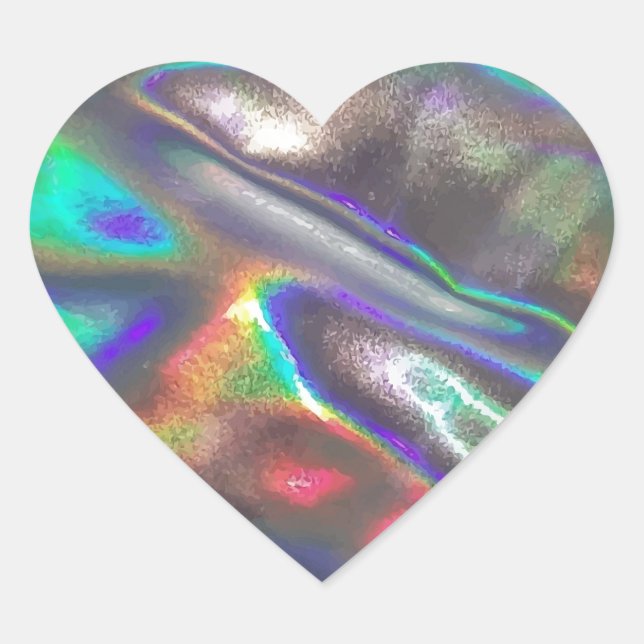 Sticker Cœur holographique (Devant)