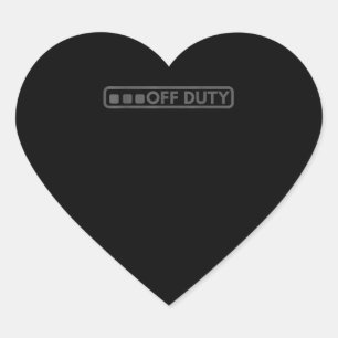 Sticker Cœur Hors Service Parfait Pour Les Forces De Police De