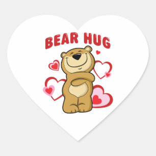 Sticker Cœur Huile d'ours