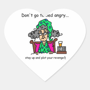 Sticker Cœur Humour au coucher