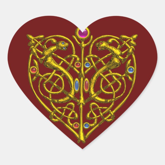 Sticker Cœur HYPER VALENTINE, rouge (Devant)