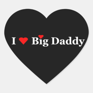 Sticker Cœur I Heart Big Daddy Cadeaux