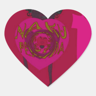 Sticker Cœur I Heart You Nakupenda Sana Heureuse Sainte-Valenti